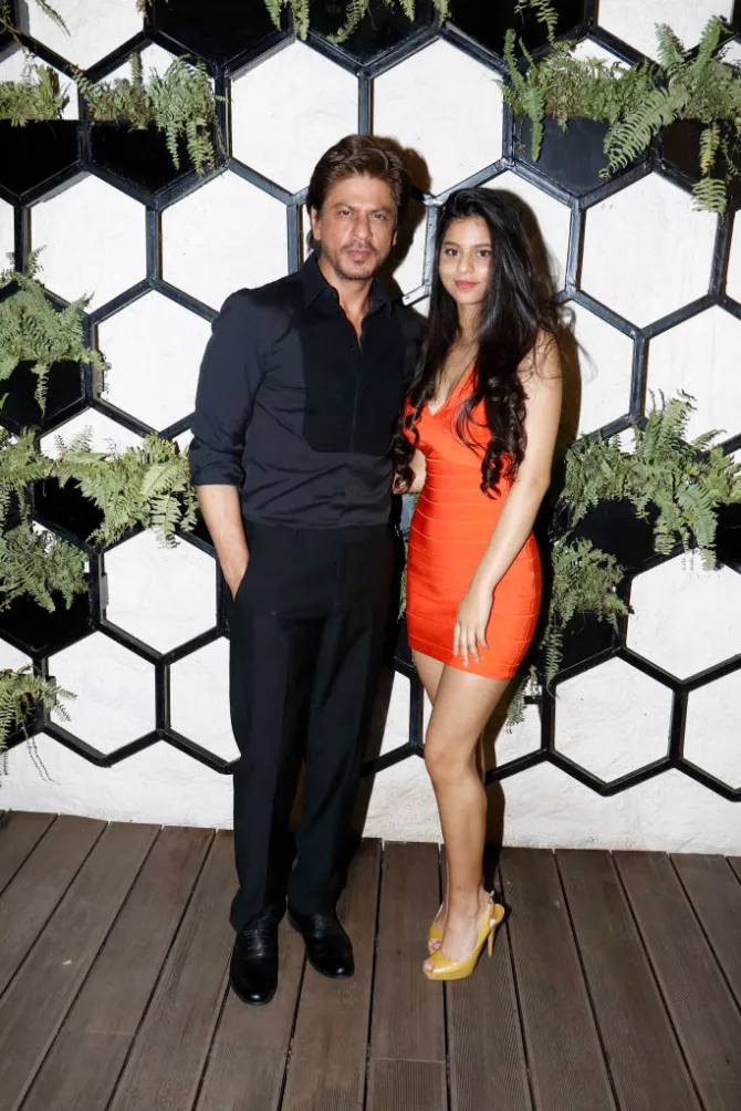 Shah Rukh Khan and Suhana Khan