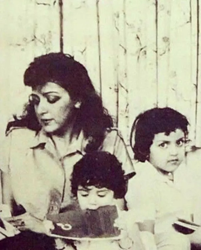 Esha Deol Takhtani, Ahana Deol Vohra and Hema Malini