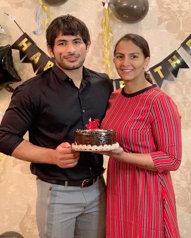 Geeta Phogat and Pawan Saroha