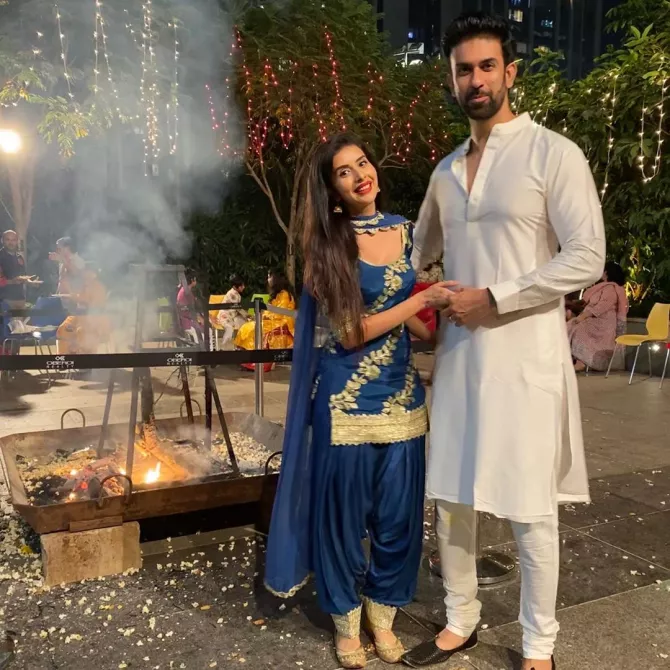 Charu Asopa first lohri