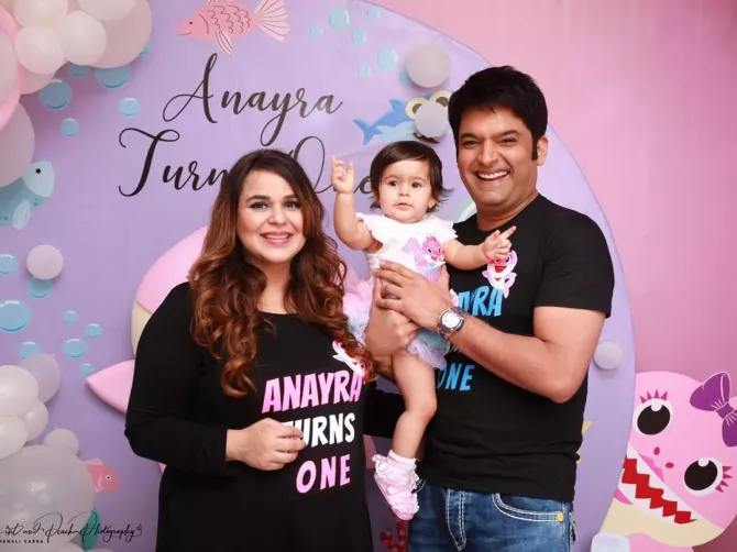 Kapil Sharma, Ginni Chatrath and Anayra Sharma