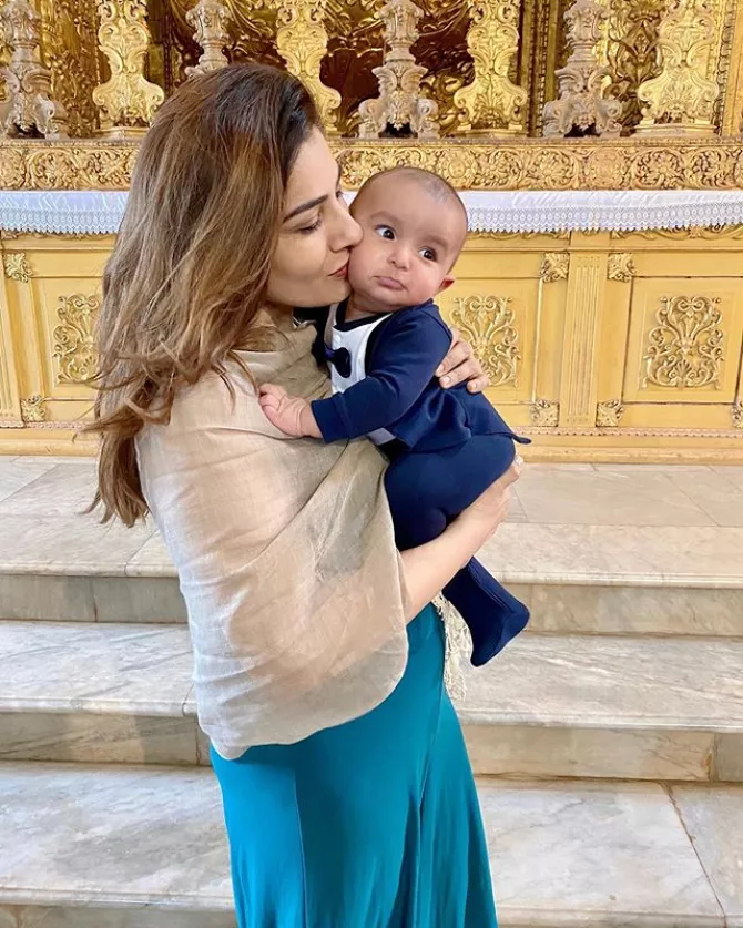 Raveena Tandon and Rudra