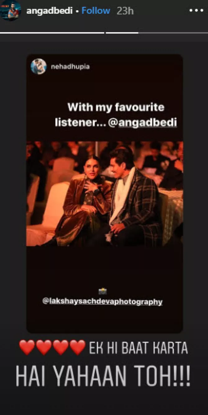 neha dhupia and angad bedi