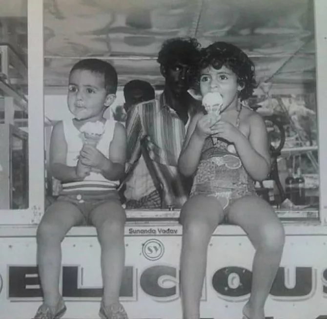 Shweta Bachchan Nanda and Abhishek Bachchan