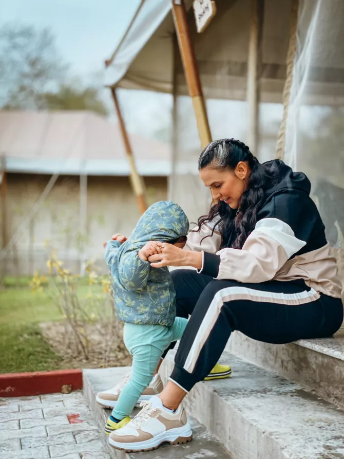 Neha Dhupia and Mehr Dhupia Bedi
