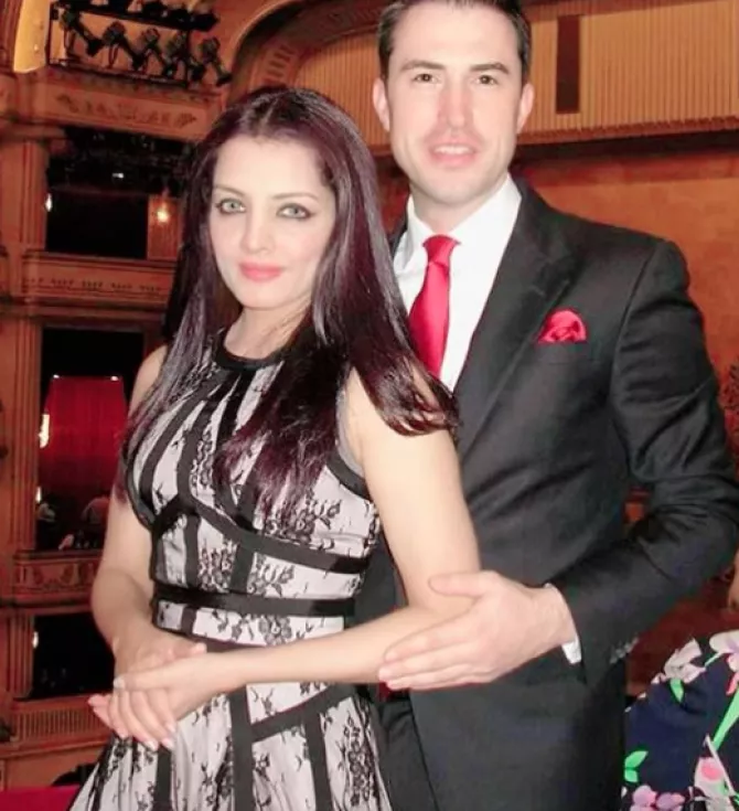 Celina Jaitly and Peter Haag