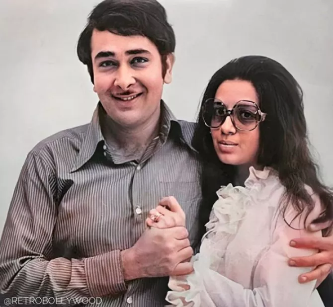 Randhir Kapoor and Babita