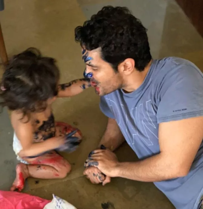 Angad Bedi and Mehr Dhupia Bedi