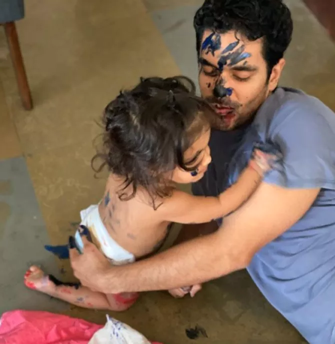 Angad Bedi and Mehr Dhupia Bedi