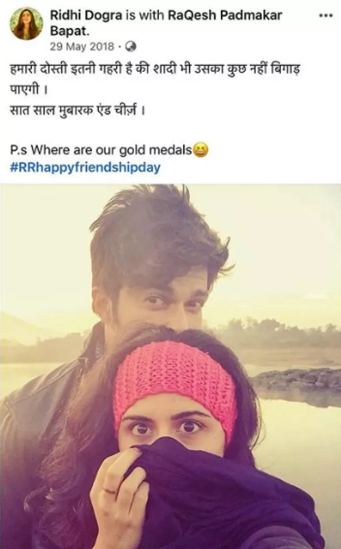 Ridhi Dogra and Raqesh Bapat