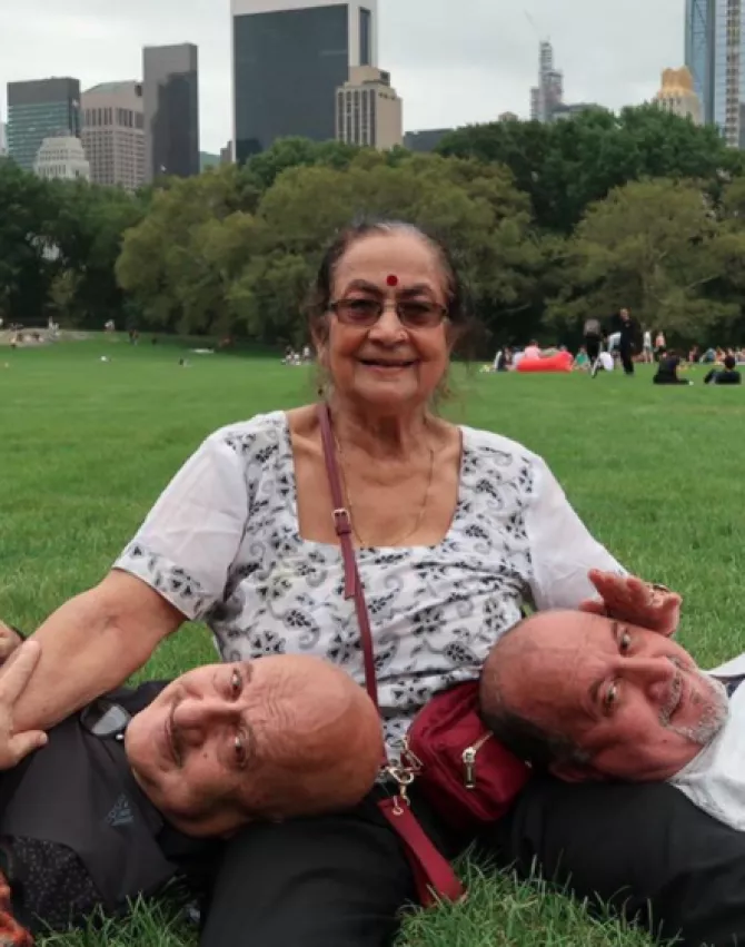 Anupam Kher and Raju Kher