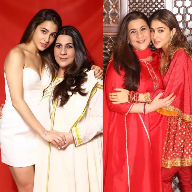 Sara Ali Khan and Amrita Singh 