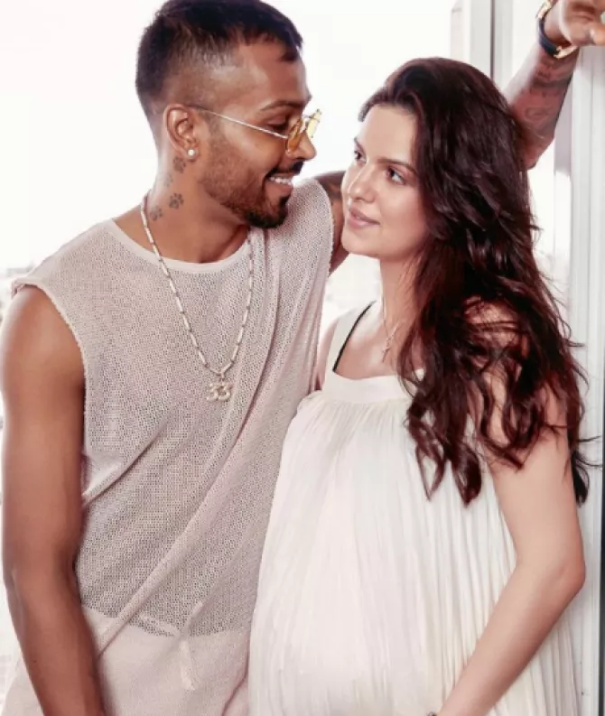 Hardik Pandya and Natasa Stankovic