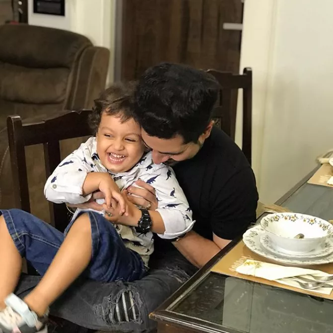 Karan Mehra and Kavish Mehra