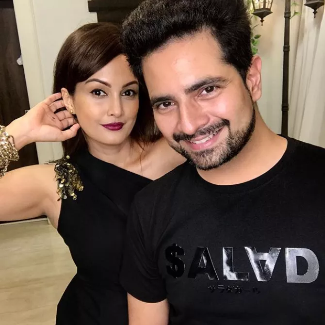 Karan Mehra and Nisha Rawal