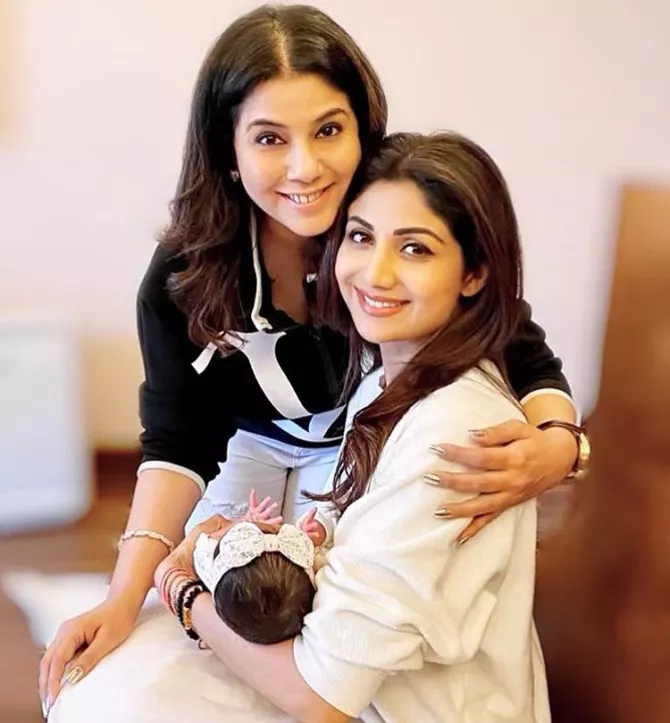 Shilpa Shetty Kundra and Samisha Shetty Kundra
