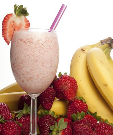 #1. Banana and strawberry smoothie