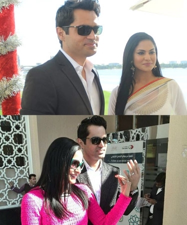 Veena Malik and Bashir Khan Khattak
