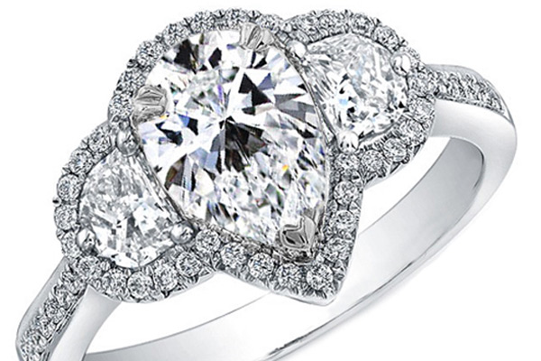 pear-shaped engagement ring
