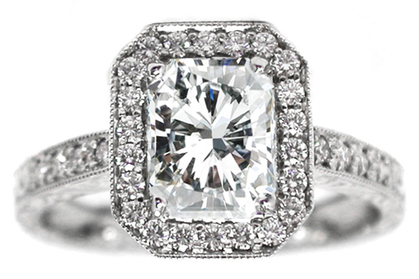 radiant-cut engagement rings