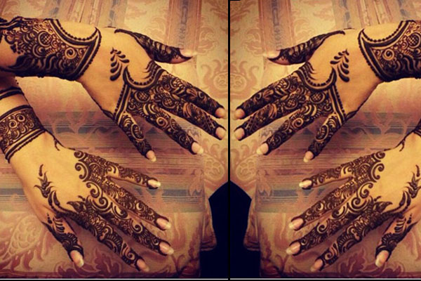 popular mehendi designs for karva chauth arabic