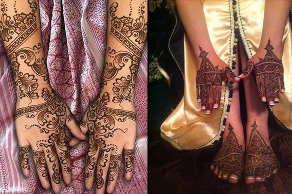 popular mehendi designs for karva chauth african moroccoan