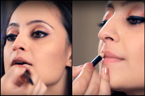 lip makeup for diwali