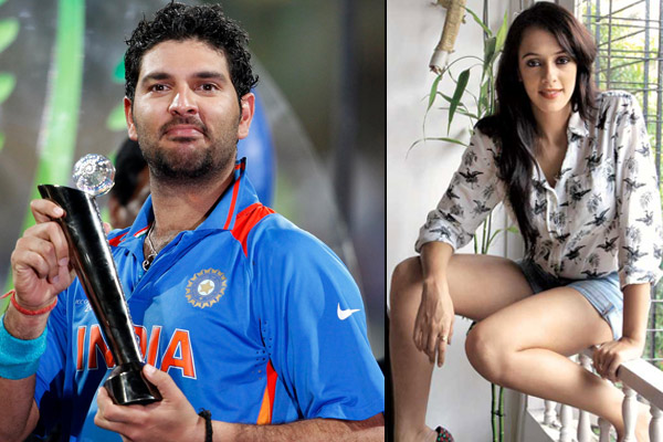 yuvraj singh and hazel keech engagement