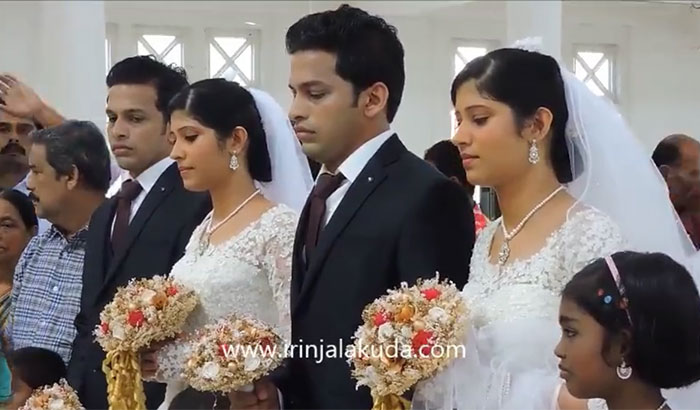 Twin brothers marry twin girls by twin priests in Kerala