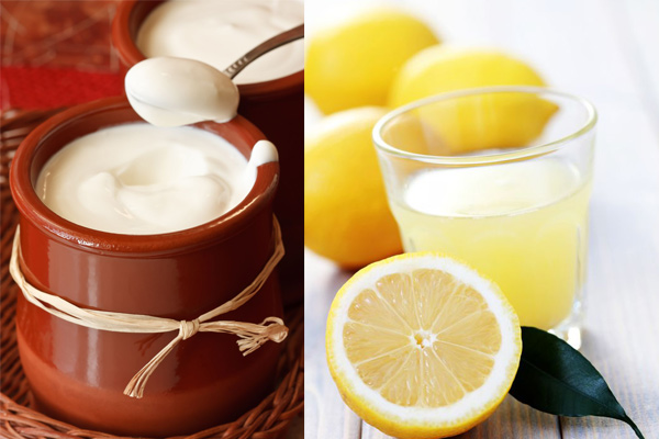 lemon and yoghurt