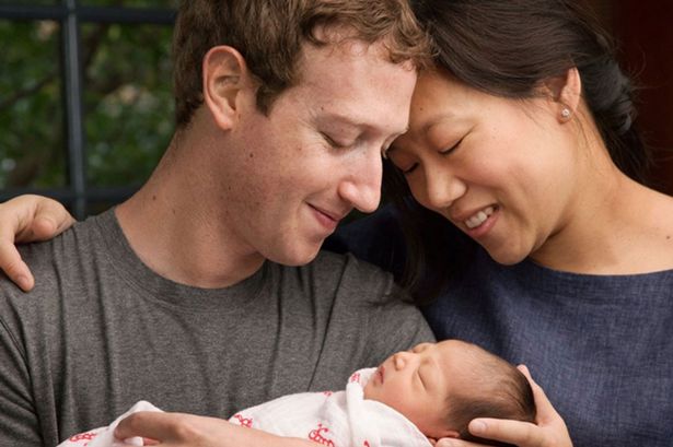 mark zuckerberg and priscilla chan with daughter max
