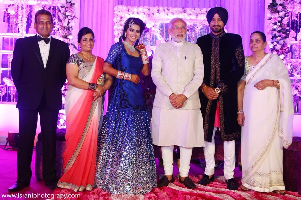 narendra modi harabhajan singh geeta basra