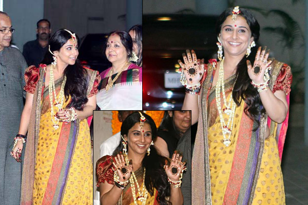 Vidya Balan Mehendi rasam