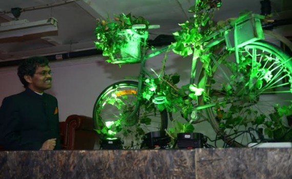 Indian man Dr. Pradyumna bicycles from Sweden to India to meet his wife Charlotte