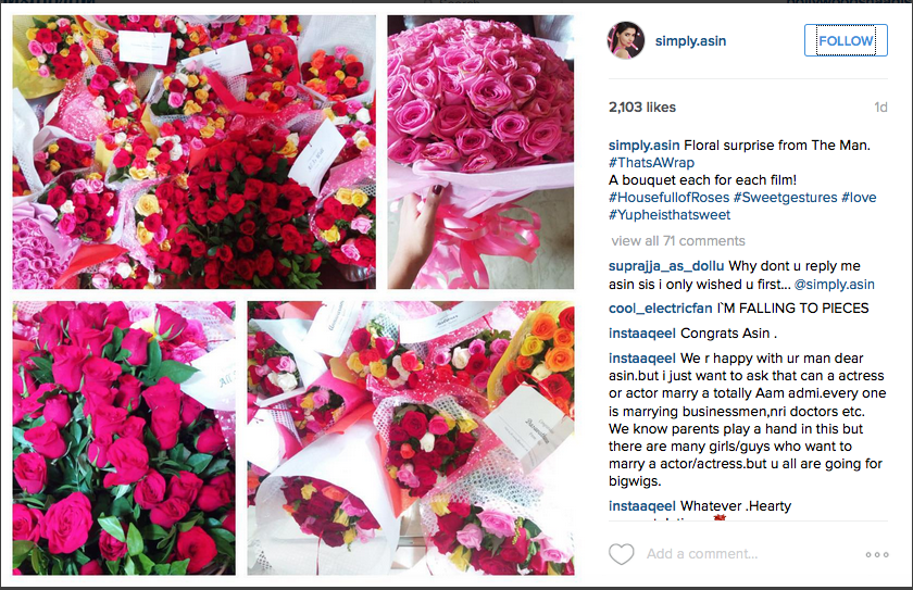 Asin Thottumkal Getting Married On January 23, 2016 To Fiance Micromax CEO Rahul Sharma