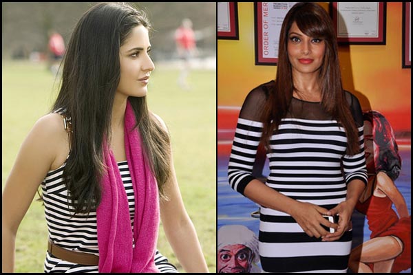 striped clothing for slender shaped woman - bollywoodshaadis