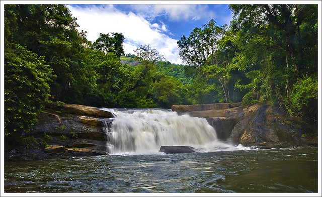Thomankuttu Waterfall in Kerala
