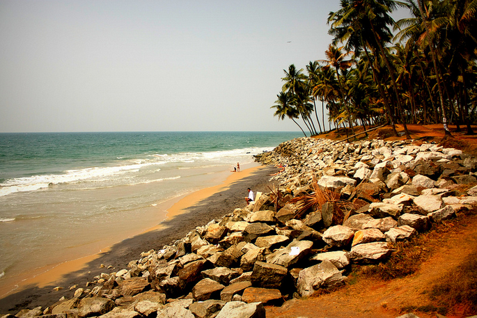 Varkala beach in Kerala