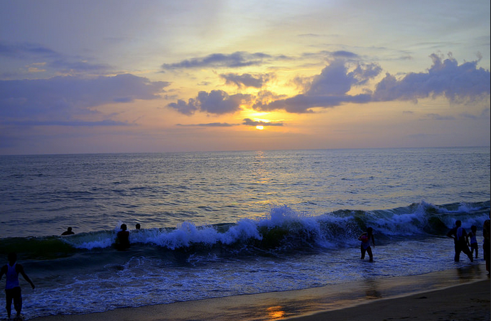 Kochi beach in Kerala