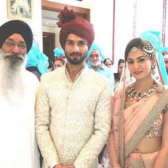 Shahid Kapoor Mira Rajput Wedding