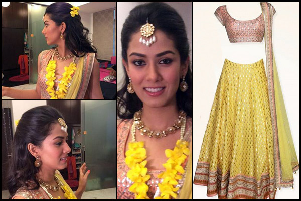 mira rajput sangeet dress details