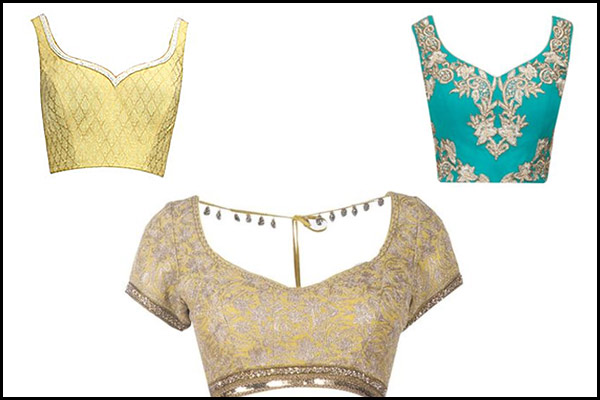 bridal lehenga neckline designs 2- bollywoodshaadis