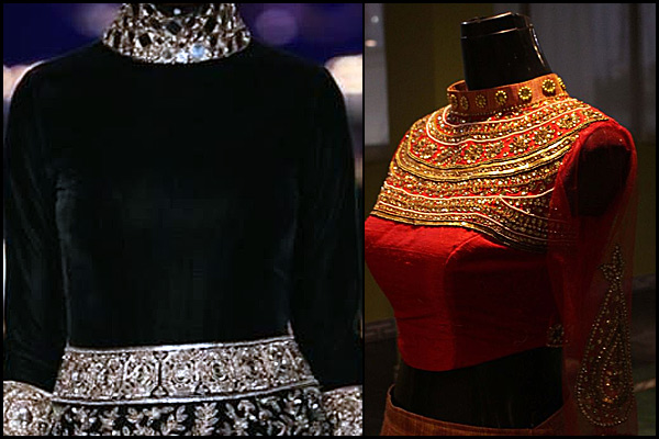 bridal lehenga neckline designs 7- bollywoodshaadis