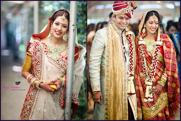 ethnic gujarati bridal look details- BollwyoodShaadis