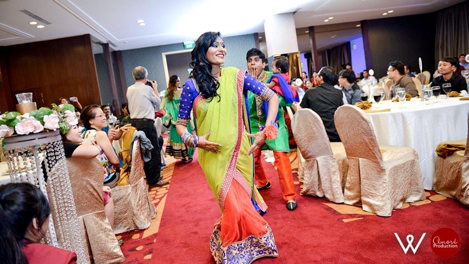 fun wedding reception entry