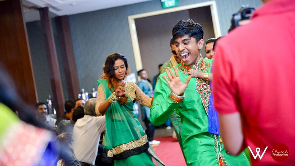 fun wedding reception entry