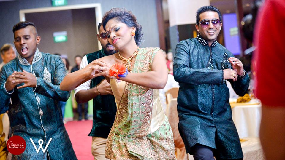 fun wedding reception entry