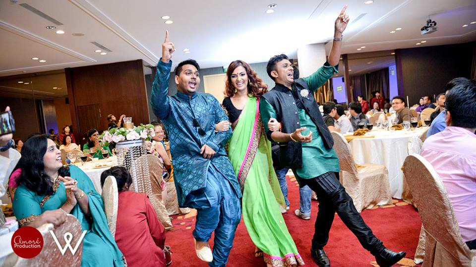 fun wedding reception entry