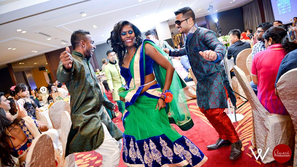 fun wedding reception entry