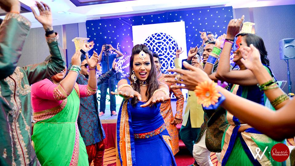 fun wedding reception entry